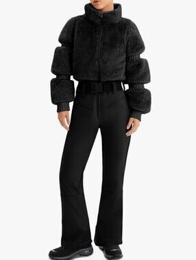 One Piece Faux Fur Ski/Snow Suit #1291